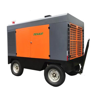 China Portable Gast Screw Lubricated Air Compressor for Water Well Drilling Rig for sale