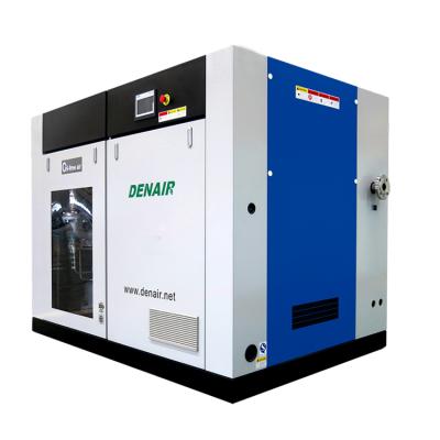 China Oil Free 7 8 10 Bar Popular Double Stage Dry Screw Air Compressor Oil Free Machine for sale