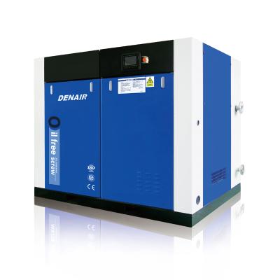 China 100% Oil Free Electric Stationary Screw Oil Free Air Compressor for sale