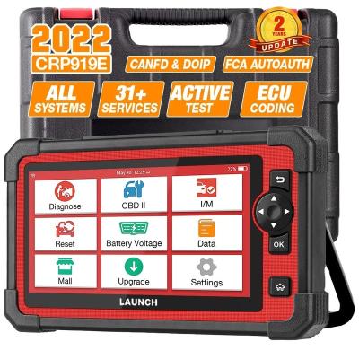 China Support 31 Reset Functions Launch Crp919E Car Obd2 Scanner 919X 909E Full System Car Machine Scanner Tool Diagnostic Tools For All Cars for sale