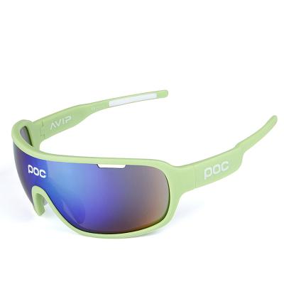 China POC Outdoor Light Weight UV400 2021 Men Polarized Driving Fishing Sunglasses With 5 Pcs Exchange Lens Manufacturers Wholesale Recycling Sunglasse for sale