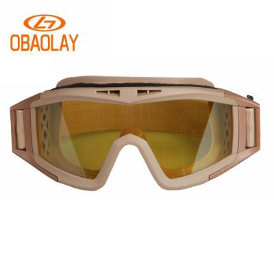 China Lightweight Hunting Glasses Army Tactical Standards Roll Up Dust Protection Ballistic Plastic Glasses Google ShootingGlasses Tactical Military for sale