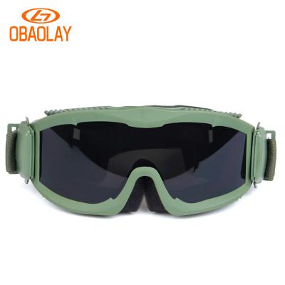 China Lightweight Tactical Glasses Military Shooting Sunglasses 3 Lens Ballistic Glass Bulletproof Windproof Paintball Airsoft Glass Army for sale