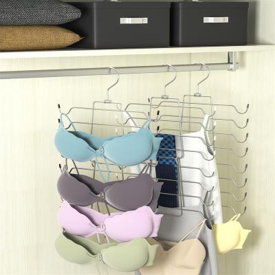 China Salon Household Metal Hanger Drying Pants Rack Multi-Layer Pants Clip for sale