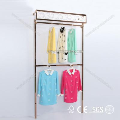 China garment shop names display rack for clothing store display for sale