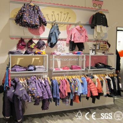 China good design garment wall display racks for shopping mall for sale