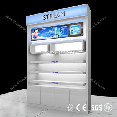 China sell cosmetic display Case,Customized design cosmetic display showcase for sale