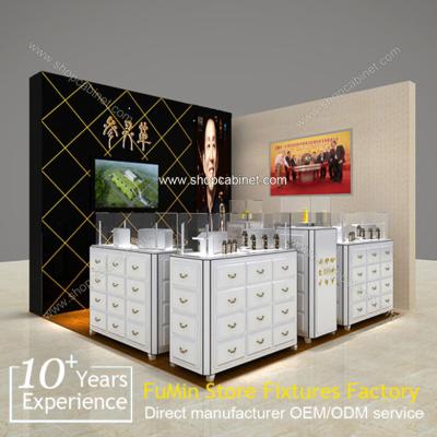 China cosmetic island display showcase for sale