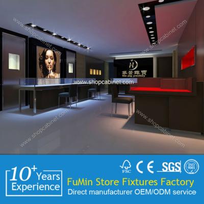 China jewelry counter display for interior jewellery shop furniture for sale