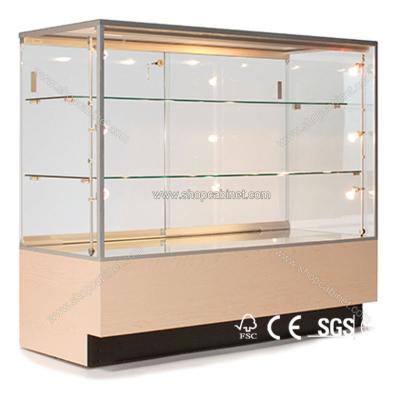 China High end jewelry display cabinet with lights for jewelry store for sale