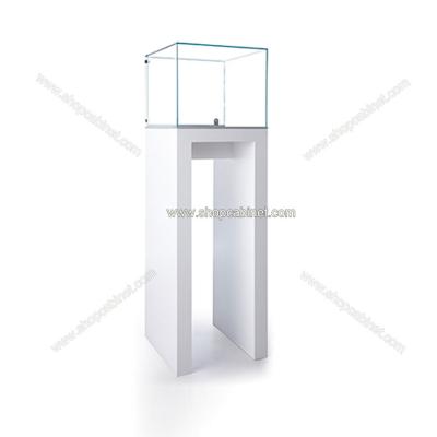 China Free Standing Modern Display Wooden Glass Jewelry Display Cabinet for sale