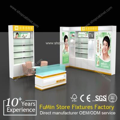 China clear acrylic cosmetics retail displays showcase for sale