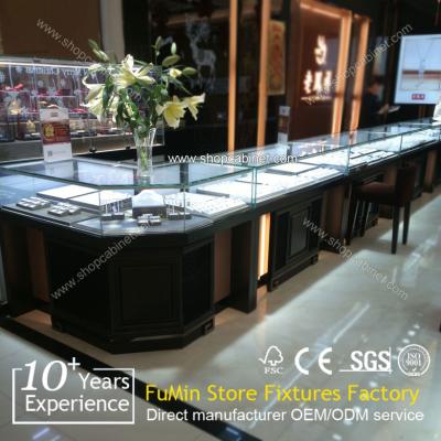 China Value fashion shop glass jewelry display cabinet, luxury display cabinet for sale