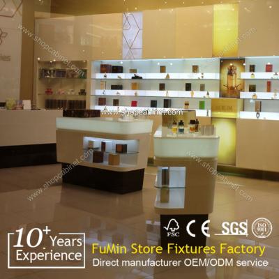 China European style cosmetic store unique acrylic makeup display case for sale