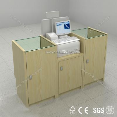 China supermarket checkout counter equipment,shop cashier counter for sale for sale