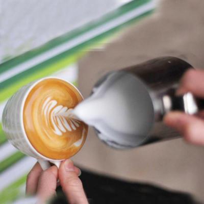 China Bartender Viable Craft Coffeeware Art Milk Frother Frothing Jug Latte Cups Espresso Pot Cappuccino Frothing Pitcher Stainless Steel for sale