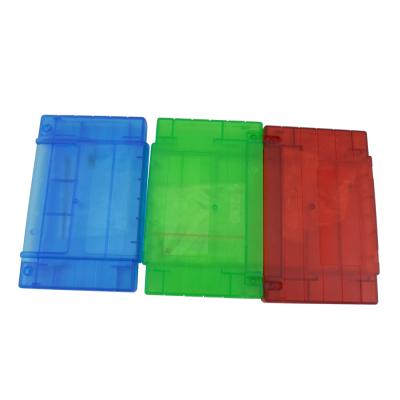 China Transparent Color Game Cards Case Cartridge For SNES Plastic Case Cartridge Shell Replacement GNI2880 for sale