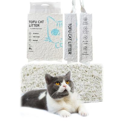 China Best Quality Manufacturer Real Natural Tofu Cat Litter Dust Proof Quick Bundling Flushable Packing Best Viable Prices for sale