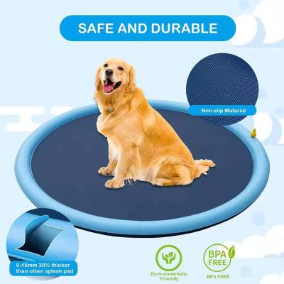 China Amazon Sustainable Hot Selling Inflatable Pool Toys Spray Pad Water Sprinkler Pad Bathing Tub Dog Pool for sale