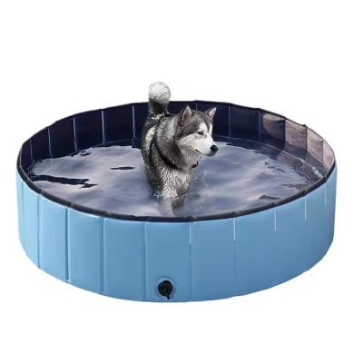 China Fashionable Hat PVC Folding Waterproof Children Playing Pool Pit Pets Clean Swimming Pool for sale