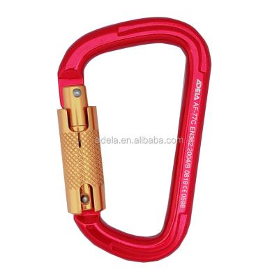 China Heavy Industry Taiwan ADELA CE Certified Carabiner With Triple Lock for sale