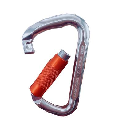 China Outdoor Durable Climbing Twist Lock Key Aluminum Carabiner Type for sale