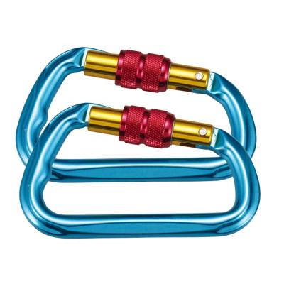 China High Height Working Head Type High Tension ADELA Aluminum Climbing Carabiner for sale