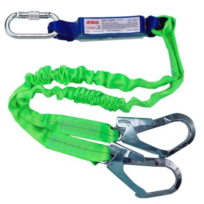 China Fall arrester energy absorber CE certified double shock fall arrester lanyard for sale