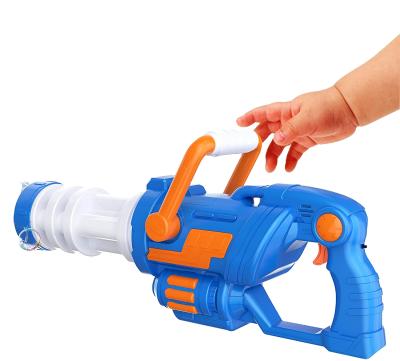 China New Hot Selling Toyard Amazon Amazone Gatling Bubble Plastic Automatic Gatling Gun For Kids Huge 8 Holes Bubble Automatic Gatling Gun for sale