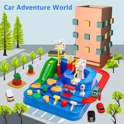 China Educational Slot Car Toy Rescue City Adventure Track Racing Car Smart Parking Lot Toyard Wheels Slot Cars for Kids for sale