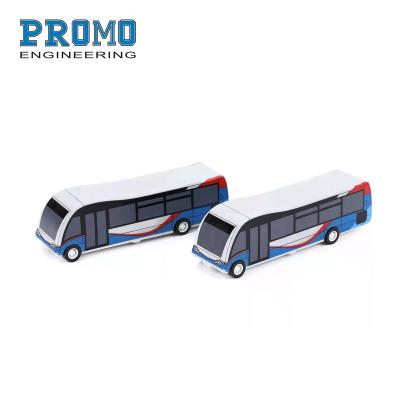 China Hot Selling New Logo Scale Bus Toy Durable Custom Plastic Vehicle Model Diecast Bus Plastic Animal Printing Toy Model for sale