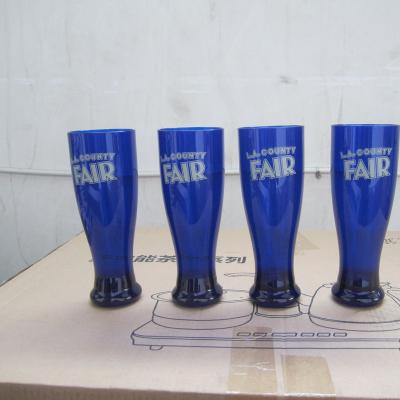 China NO 2023 Selling Logo Print Party Beer Mug Plastic Beer Glass OEM Hot Custom Decals for sale