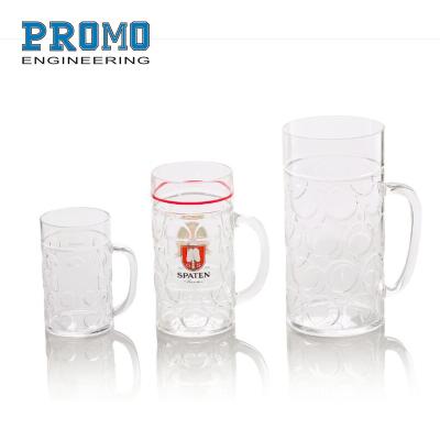 China 500ml unbreakable plastic beer stoneware customized custom plastic cup beer mug plastic unbreakable beldi beer glass beer mug for sale