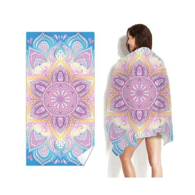 China Various Viable Promotional Goods Using Custom Printed 100% Polyester Beach Towel for sale