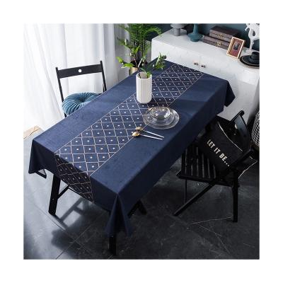 China Digital Printing Fine Quality Fabric Reasonable Price Dining Table Cover Tablecloths for sale