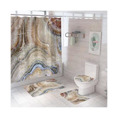 China Viable Fine Quality Sublimation Printing Supplies Polyester Bathroom Sets for sale