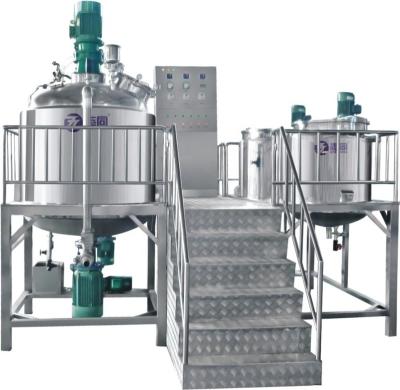 China ZT-100L Liquid Factory Making Cream Kneader Vacuum Homogenize Emulsifying Machine Mixer Machine for sale