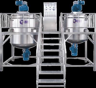 China ZT-200L Liquid Hot Sale For Liquid Soap Machinery Equipment Mixer Tank Food Blending Mixing Tank Double zu verkaufen