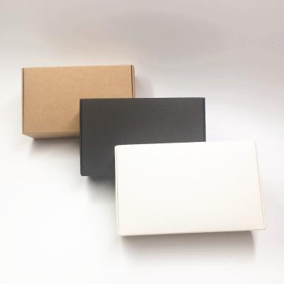 China Recyclable Pure White Kraft Storage Boxes Cardboard Folding Gifts Aircraft Handmade Soap/Jewelry Packaging Paper Box for sale