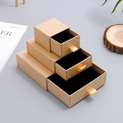 China Small Style Recyclable Luxury Custom Black Gift Supplier Wrapping Paper Cardboard Slide Storage Cardboard Packaging Drawer Box for sale