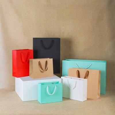 China Recyclable Cosmetic Gift Bag With Handles Craft Package Paper Gift Box Jewelry Birthday Decoration Event Party Supply Packaging Bags for sale