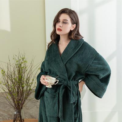 China Anti-Static Cold Winter Using Latest Style Blankets For Women Nightgowns Adult Bathrobe for sale