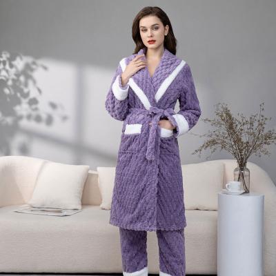 China Noble Women's Sexy Feathers Long Robe QUICK DRY Long Sets Satin Pajamas Nightgown Sleepwear for sale