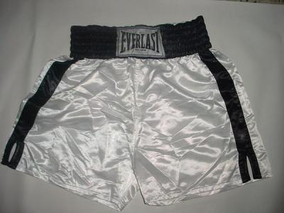 China Customized white mens boxing shorts for Training , competition for sale