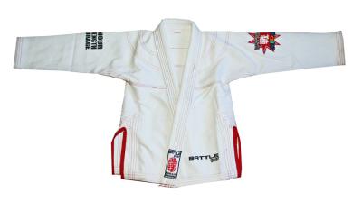 China Anti pilling Brazilian Jiu Jitsu Gi Martial Arts Suit White Karate Uniform for sale