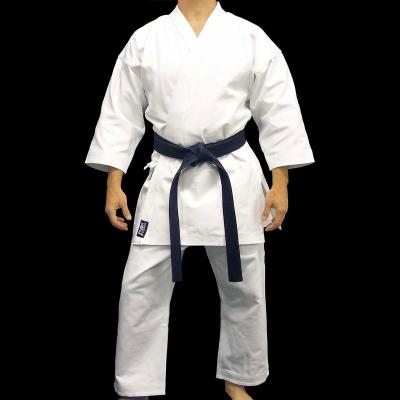 China Custom Heavyweight White Karate Uniform Gi in Polyester Cotton for sale