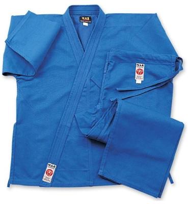 China Uniforme ligero azul del karate del SOLDADO ENROLLADO EN EL EJÉRCITO, cintura elástico con el lazo en venta