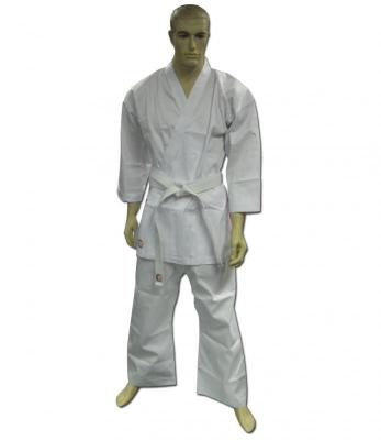 China El uniforme blanco del karate del algodón del poliéster/el karate viste para los niños/los muchachos en venta