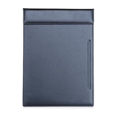 China Custom and Wholesale CLASSIC Faux Leather A4 Menu Clipboard Writing Board with Pen Slot for sale