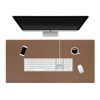 China Stocked Soft Waterproof PU Desk Pad Student Learning Waterproof Work Desk Pad Desk Pad 80*40cm for sale